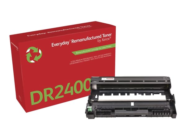 Everyday Remanufactured Vakiokapasiteetti Mustavalko Everyday-värikasetti Xeroxilta, Brother DR-2400 -yhteensopiva, 12000 sivua- (006R04752), 12000 s