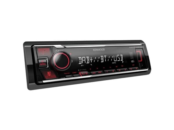 Kenwood Electronics KMM-BT408DAB, Musta, 1 DIN, 88 W, 4.0 kanavaa, 50 W, 20 - 20000 Hz