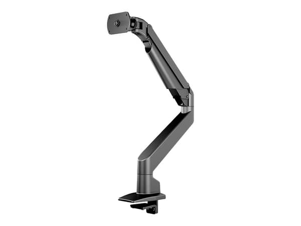 Multibrackets M - Monteringssett (skrivebordsklemmemontering, VESA-plate, enkeltarm med gasslløft) - leddelt - for LCD-skjerm - aluminium - svart - s Sølv