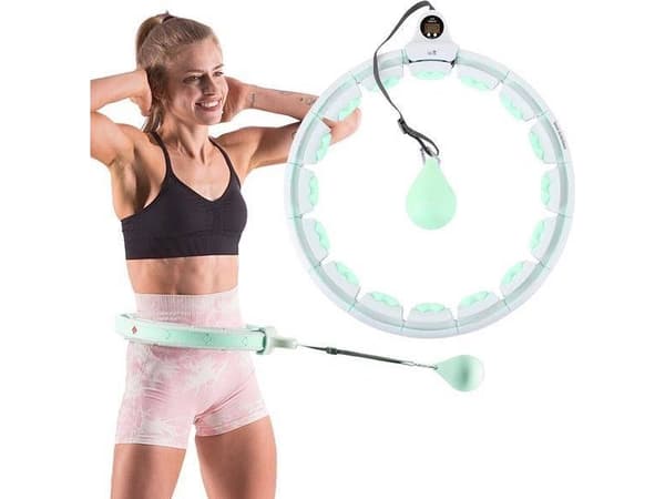 Hula hoop HMS HHW06 med pigger, vekt og grønn disk