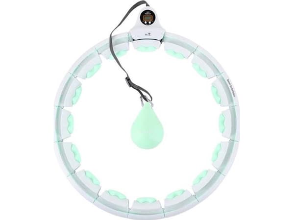 HHW06 GREEN HULA HOP WITH SPLINKS AND WEIGHT + HMS COUNTER