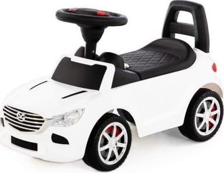 Polesie Polesie 84514 SuperCar No4 åkbar bil med ljudsignal vit åkbar bil fordon