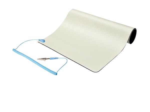 StarTech.com 11x18in Anti Static Mat, ESD Mat for Electronics Repair, Anti Static Desk Mat w/Detachable Grounding Wire, ANSI/ESD S 4.1 Compliant, Fle