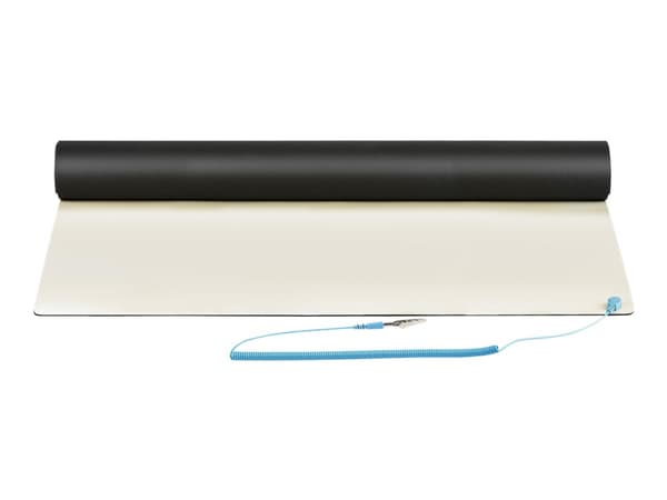 StarTech.com 23x47in Anti Static Mat, ESD Mat for Electronics Repair, Anti Static Desk Mat w/Detachable Grounding Wire, ANSI/ESD S 4.1 Compliant, Fle