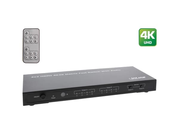 InLine 65011K, HDMI, Sort, 1080p, 3,4 Gbit/sek., 340 Mhz, 10 m