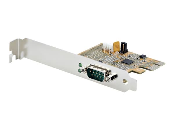 StarTech.com PCI Express Serial Card, PCIe to RS232 (DB9) Serial Interface Card, PC Serial Card with 16C1050 UART, Standard or Low Profile Brackets,