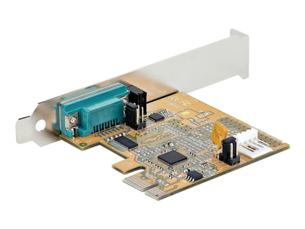 StarTech.com PCI Express Serial Card, PCIe to RS232 (DB9) Serial Interface Card, PC Serial Card with 16C1050 UART, Standard or Low Profile Brackets,