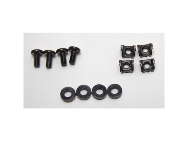 Inter-Tech - Rack cable management tray with rings - svart, RAL 9005 - 1U - 19"