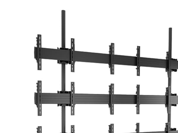 Chief Fusion Micro-Adjustable Large Ceiling Mounted Video Wall LCM3X3U - Monteringssett - for 9 LCD/plasma-paneler - svart - skjermstørrelse: 42"-46"