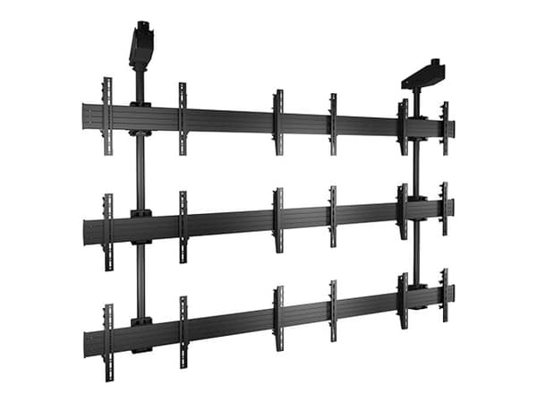 Chief Fusion Micro-Adjustable Large Ceiling Mounted Video Wall LCM3X3U - Monteringssats - för 9 LCD/plasmapaneler - svart - skärmstorlek: 42"-46" - t Svart