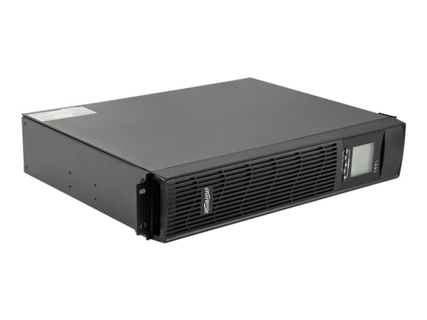 EnerGenie EG-UPSRACK-10 - UPS (rackmonterbar/ekstern) - AC 220 V - 800 watt - 1000 VA - 7 Ah - USB, Ethernet - utgangskontakter: 4 - 3.4U - svart