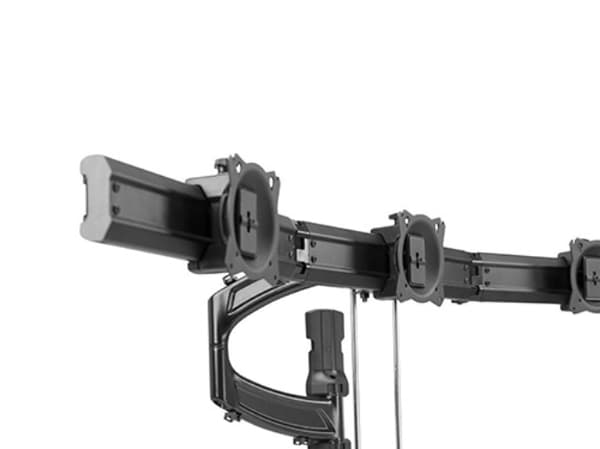 Chief Kontour Series K4W310B - Monteringssett (veggmontering, svingarm, 3 koblingsbraketter, oppstillingsarmer) - for 3 LCD-skjermer - svart - skjerm