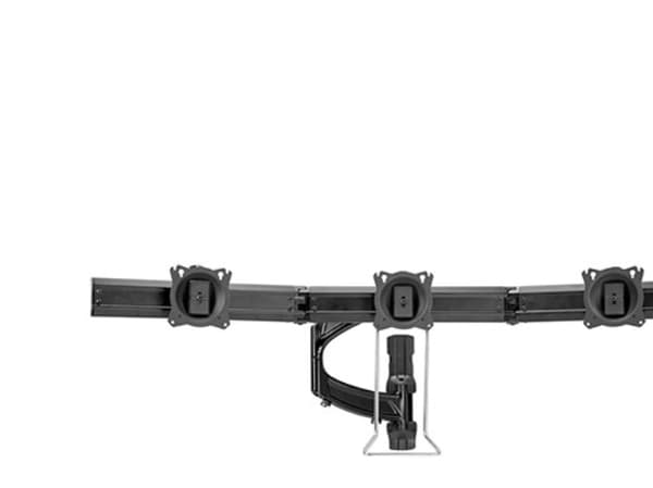 Chief Kontour Series K4W310B - Monteringssett (veggmontering, svingarm, 3 koblingsbraketter, oppstillingsarmer) - for 3 LCD-skjermer - svart - skjerm Sort