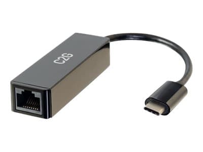 C2G USB-C to Ethernet Network Adapter - Nätverksadapter - USB-C - Gigabit Ethernet x 1 - svart