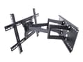 Miniatyrbilde 3 av 5: ART AR-87 - Brakett - justerbar dobbelarm i full bevegelse - for LCD-TV - metall - svart - skjermstørrelse: 40"-80" - veggmonterbar