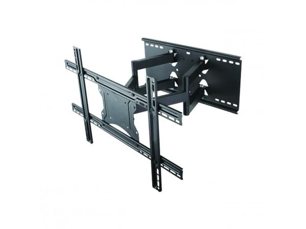 ART AR-87 - Brakett - justerbar dobbelarm i full bevegelse - for LCD-TV - metall - svart - skjermstørrelse: 40"-80" - veggmonterbar