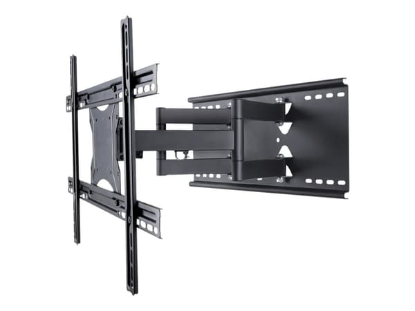 ART AR-87 - Brakett - justerbar dobbelarm i full bevegelse - for LCD-TV - metall - svart - skjermstørrelse: 40"-80" - veggmonterbar