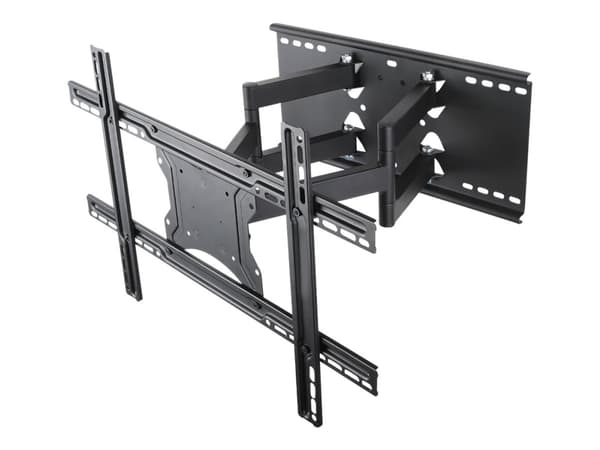 ART AR-87 - Brakett - justerbar dobbelarm i full bevegelse - for LCD-TV - metall - svart - skjermstørrelse: 40"-80" - veggmonterbar