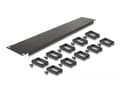 Miniatyrbilde 4 av 4: Delock - Rack cable management routing panel - with 10 plastic hooks - svart - 2U - 19"