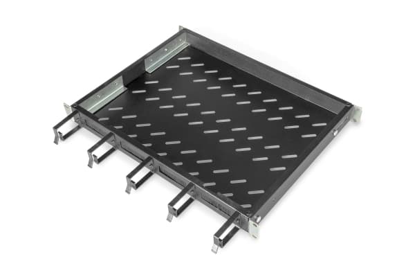 Digitus DN-97681 - Hylla för rack - fast - svart, RAL 9005 - 1U - 19"