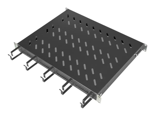 Digitus DN-97681 - Hylla för rack - fast - svart, RAL 9005 - 1U - 19"