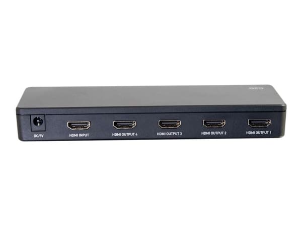 C2G 4-Port HDMI Splitter 4K30 - Video/audiosplitter - 4 x HDMI - skrivbordsmodell