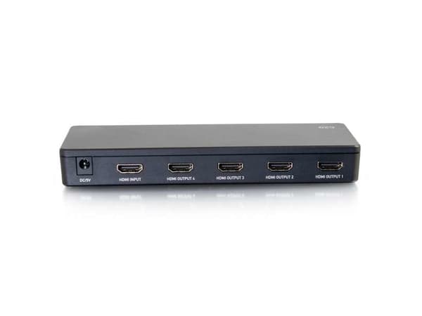 C2G 4-Port HDMI Splitter 4K30 - Video/audiosplitter - 4 x HDMI - skrivbordsmodell