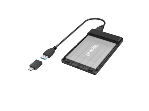 Hama 00200760, HDD- / SSD kabinett, 2.5", SATA, Serial ATA II, Serial ATA III, 5 Gbit/s, USB-anslutning, Svart