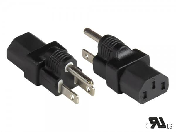 Alcasa PA-4530S, Tyyppi B, C13, 250 V, 10 A, Musta, Polyvinyylikloridi (PVC)