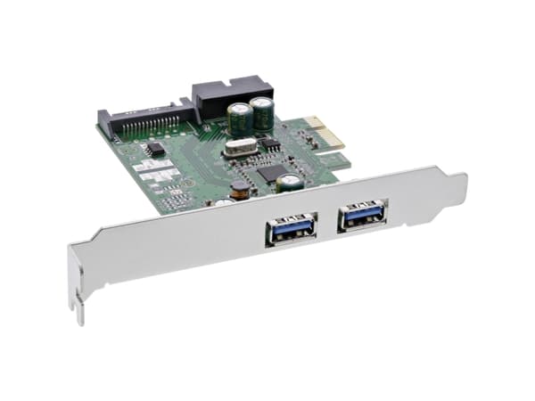 InLine 76666E, PlayStation Network, USB 3.2 Gen 1 (3.1 Gen 1), Lavprofil, PCIe 2.0, 5 Gbit/s, Windows 10, Windows 7, Windows 8, Windows 8.1, Windows