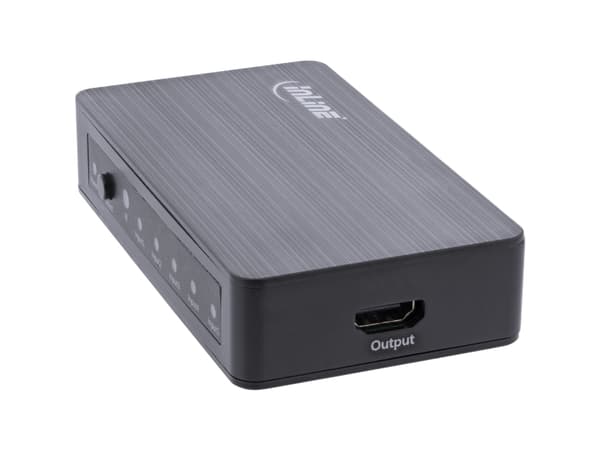 InLine 65019, HDMI, Sort, 60 Hz, 6 Gbit/s, 600 MHz, 4096 x 2160 piksler