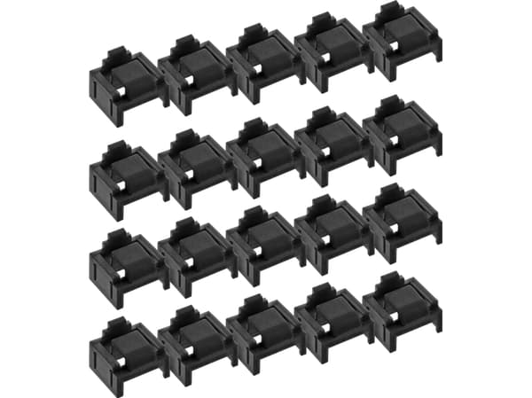 InLine 55722N, Portblockerare + nyckel, RJ-45, Svart, Plast, 20 styck