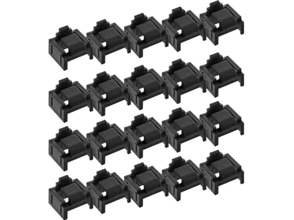 InLine 55722N, Portblockerare + nyckel, RJ-45, Svart, Plast, 20 styck