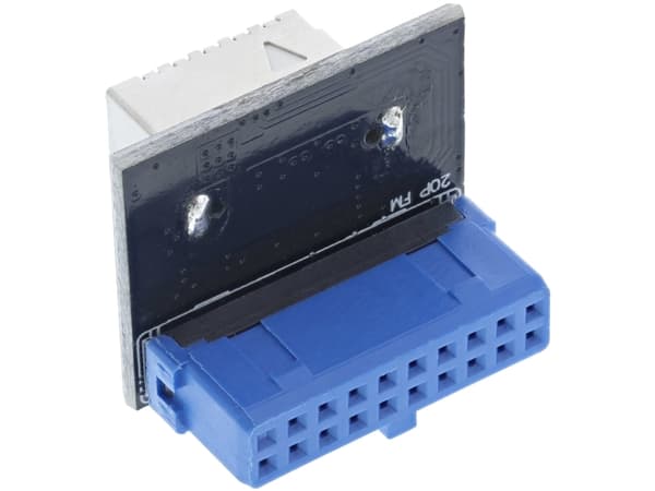 InLine 33446F, USB Type-A, USB 3.2 Gen 2 (3.1 Gen 2), Sort, Blå, Rustfrit stål, PC, Hunstik, Hanstik Multifärg
