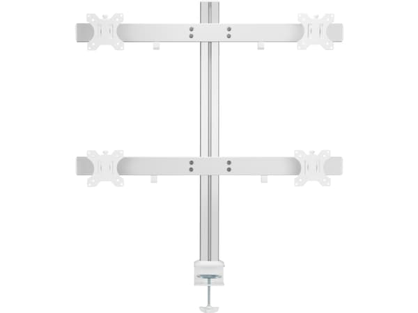InLine 23184B, 8 kg, 43,2 cm (17"), 43,2 cm (17"), 75 x 75 mm, 100 x 100 mm, Vit, Gjuten aluminium