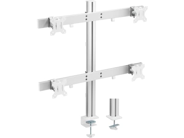 InLine 23184B, 8 kg, 43,2 cm (17"), 43,2 cm (17"), 75 x 75 mm, 100 x 100 mm, Vit, Gjuten aluminium Vit, Gjuten aluminium