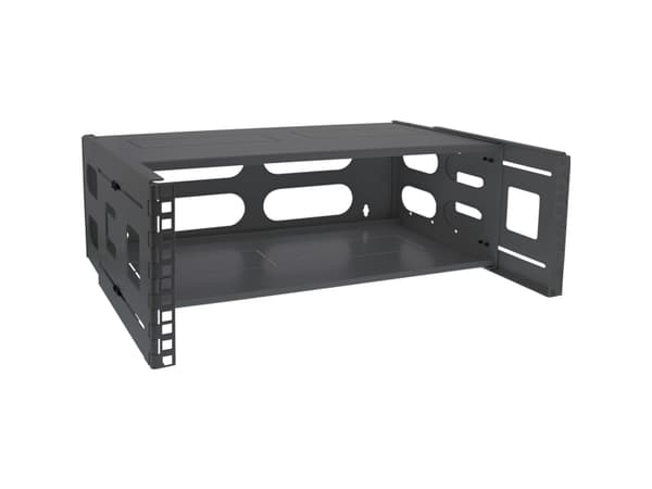 InLine 19104B, Väggmonterad rack, 4U, Svart