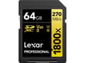 Miniatyrbild 4 av 4: Lexar Professional GOLD Series - Flash-minneskort - 64 GB - Video Class V60 / UHS-II U3 / Class10 - 1800x - SDXC UHS-II