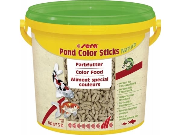 Sera Pond Color Sticks 3.800 ml, granulat - färgfoder för dammfiskar