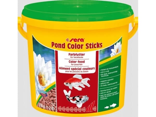 Sera Pond Color Sticks 3.800 ml, granulat - färgfoder för dammfiskar