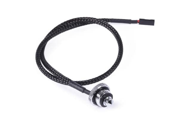 Alphacool 17597, Temperatursensor, mässing, Svart, Krom, 1/4", CE, FC, RoHS, 18 mm