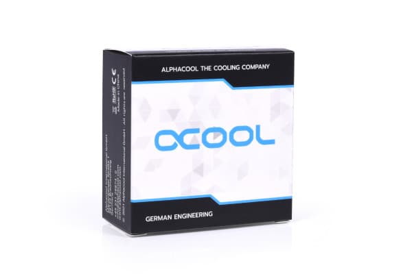 Alphacool istapadapter 90 grader G1/4 tommer IG til G1/4 tommer IG - krom