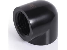 Alphacool istapadapter 90 grader G1/4 tommer IG til G1/4 tommer IG - svart