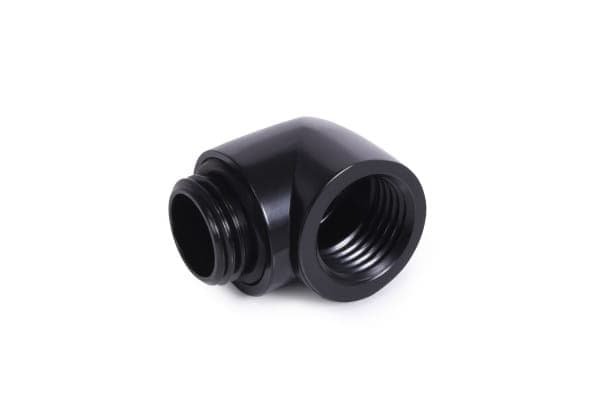 Alphacool 17594, Slangkoppling, mässing, Svart, 1/4", 90°, Honkoppling