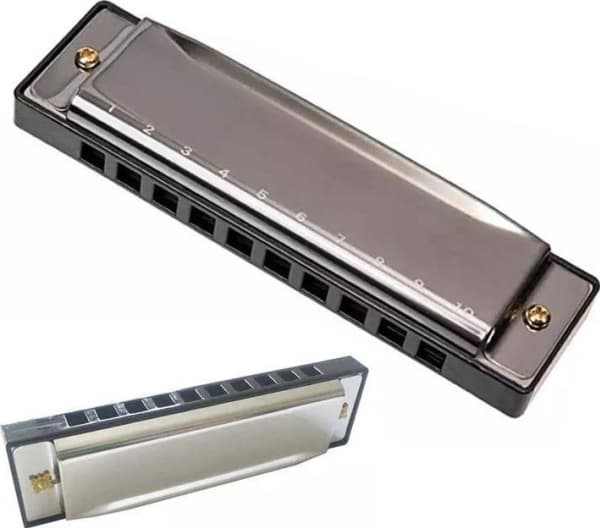 Aptel HARMONICA Læringsinstrument for nybegynnere Sølv munnstykke AG753