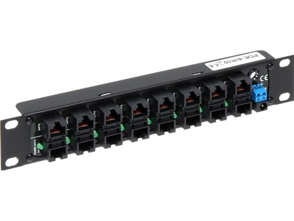 Delta Patch panel 10 "8x RJ-45/8x RJ-45 (POE-8/R10)