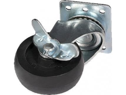 Deltahjul med brems for reolskap 2 stk (A19-K*P2)