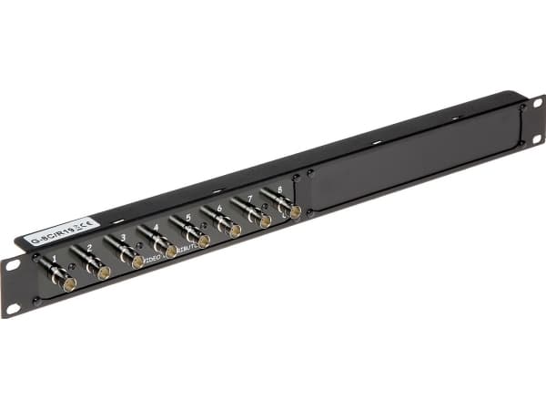 Delta Patch panel 19 "8x BNC (G-8C/R19)