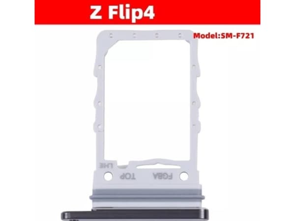 Samsung F721 Z Flip 4 Sim Holder Black (GH98-47715A)