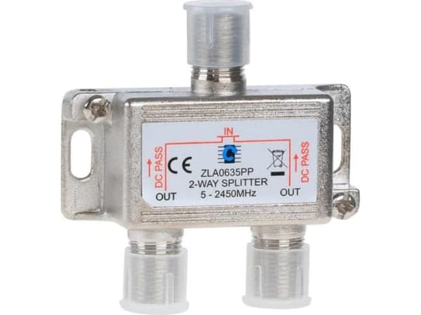 Cabletech Antennesplitter 2-veis 5-2450MHz